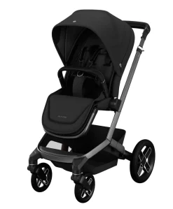 Maxi Cosi Fame Complete Pushchair Bundle with Pebble 360 Car Seat & Base – Black with Black Wheels