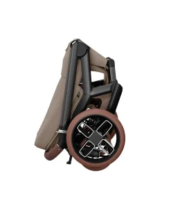 Maxi Cosi Fame Pushchair Bundle with Pebble 360 Pro² Car Seat (7 Pieces)- Truffle with Brown Wheels