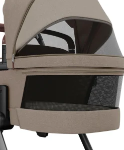Maxi Cosi Fame Pushchair Bundle with Pebble 360 Car Seat (6 Pieces) - Truffle with Black Wheels