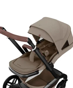 Maxi-Cosi Fame Pushchair & Carrycot - Truffle with Black Wheels