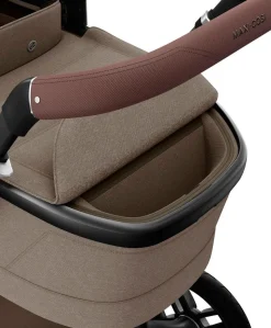Maxi-Cosi Fame Pushchair & Carrycot - Truffle with Black Wheels
