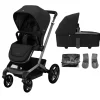 Maxi-Cosi Fame Pushchair & Carrycot - Black with Black Wheels
