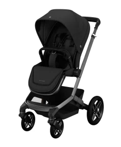 Maxi-Cosi Fame Pushchair & Carrycot - Black with Black Wheels