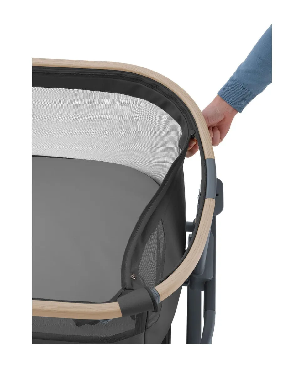 Maxi-Cosi Iora Air Bedside Crib - Beyond Graphite