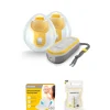 Medela Freestyle Hands-Free Double Electric Breast Pump, Nursing Pads and Storage Bags Bundle