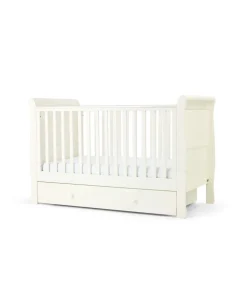 Mia 2 Piece Cotbed Set with Dresser Changer - White