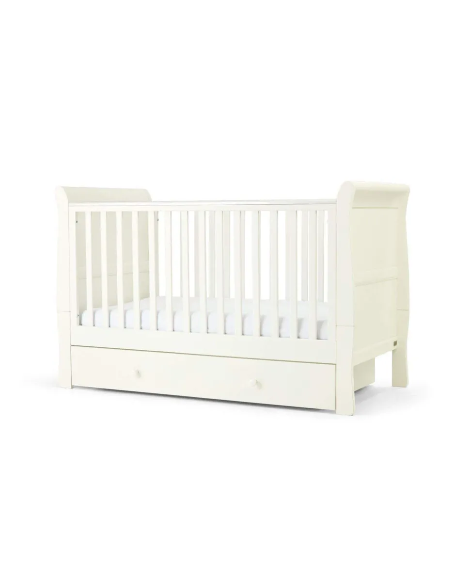 Mia 2 Piece Cotbed Set with Dresser Changer - White
