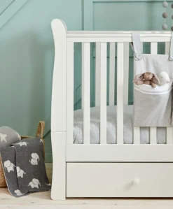 Mia Cotbed & Essential Airflow Pocket Spring Mattress Bundle - White