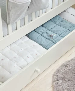 Mia Cotbed & Essential Airflow Pocket Spring Mattress Bundle - White