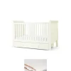 Mia Cotbed & Luxury Hybrid Twin Mattress Bundle - White