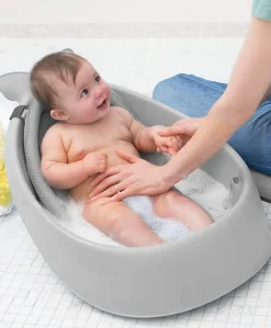 Moby 3 Stage Baby Bath - Grey