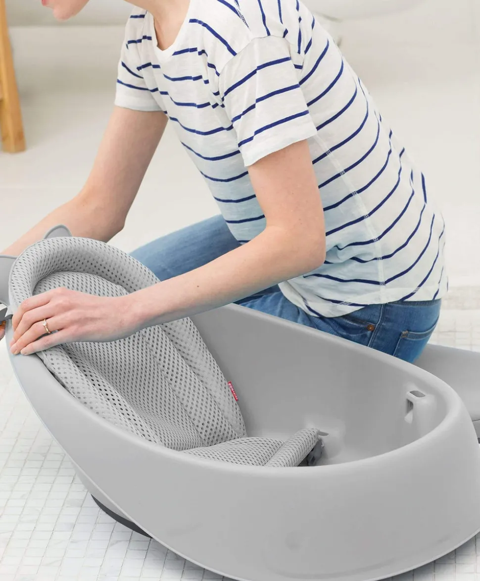 Moby 3 Stage Baby Bath - Grey