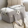 Nappy Caddy - Soft Grey Waffle