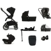Nuna Mixx Next Pushchair 5 Piece Travel Bundle with PIPA Next Car Seat & Base - Caviar