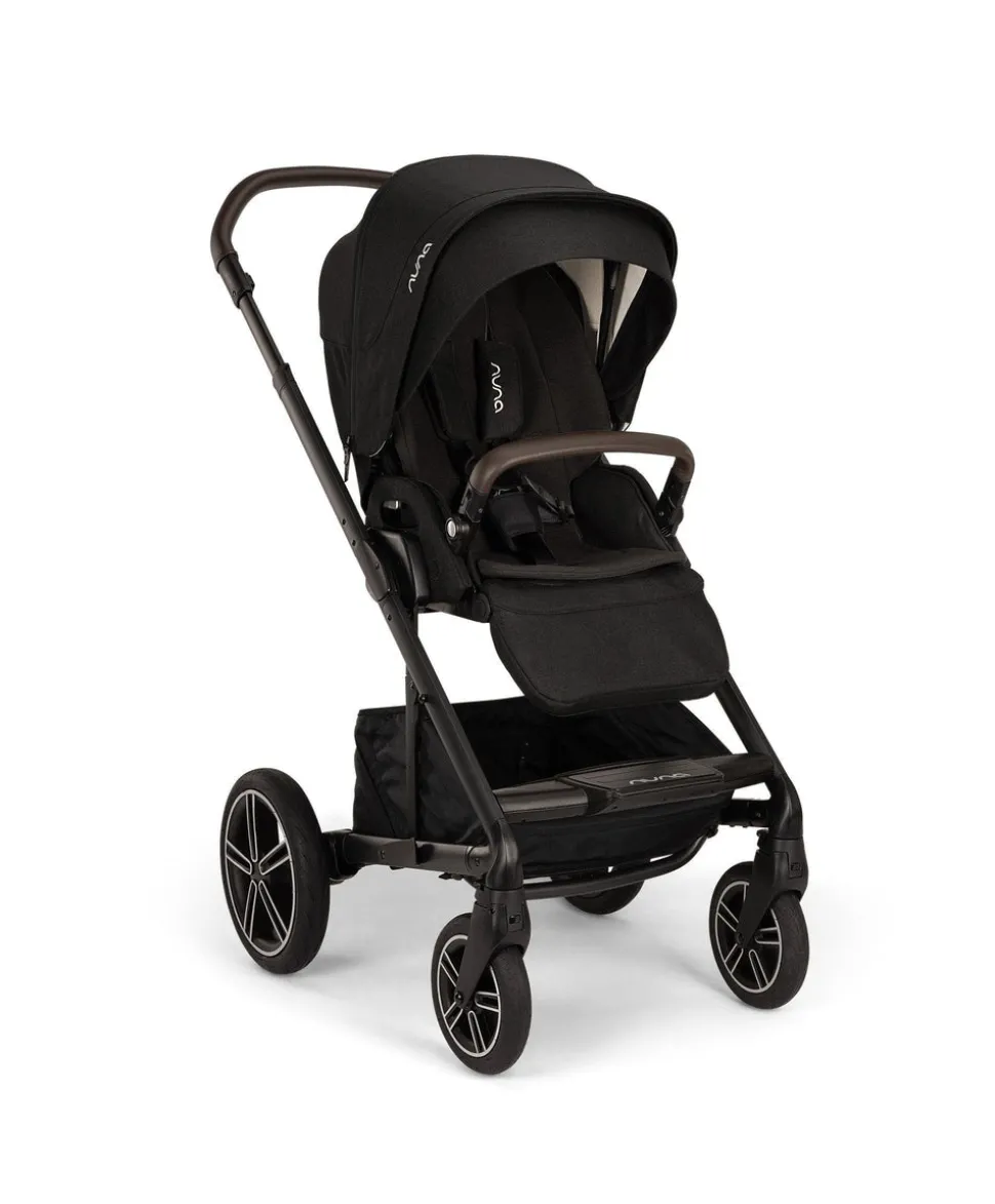 Nuna Mixx Next Pushchair 5 Piece Travel Bundle with PIPA Next Car Seat & Base - Caviar