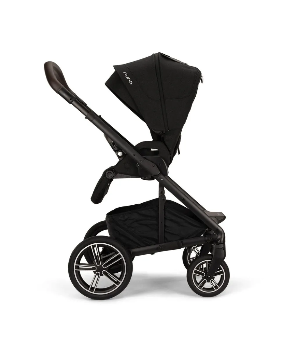 Nuna Mixx Next Pushchair 5 Piece Travel Bundle with PIPA Next Car Seat & Base - Caviar