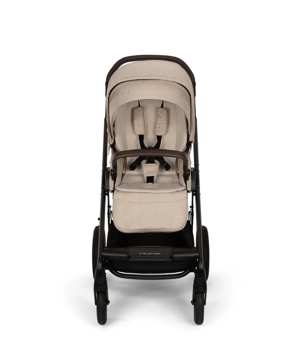 Nuna MIXX Next Pushchair Bundle with ARRA Flex Car Seat & BASE Curv Base - Biscotti