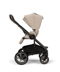 Nuna MIXX Next Pushchair Bundle with ARRA Flex Car Seat & BASE Curv Base - Biscotti