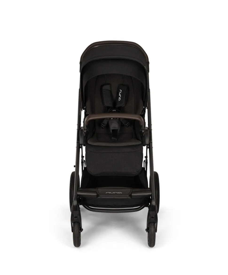 Nuna MIXX Next Pushchair Bundle with ARRA Flex Car Seat & BASE Curv Base - Caviar