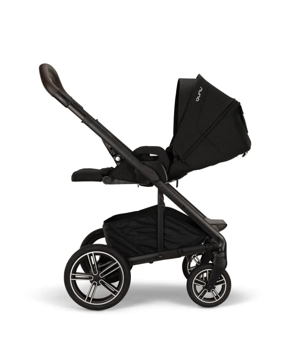 Nuna Mixx Next Pushchair 4 Piece Travel Bundle with TODL Next Car Seat & Base - Caviar