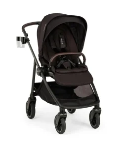 Nuna SWIV Pushchair Bundle with ARRA Flex Car Seat & BASE Curv Base - Caviar