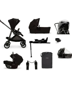 Nuna Swiv Pushchair Bundle with Pipa Next Car Seat - Caviar