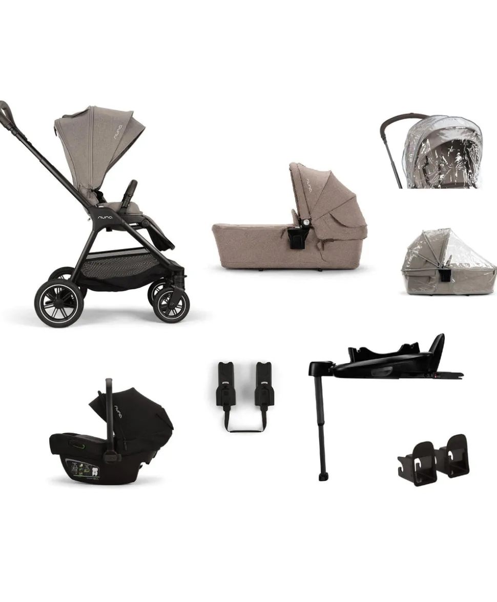 Nuna Triv Next Pushchair Bundle with PIPA Next Car Seat & Base - Cedar