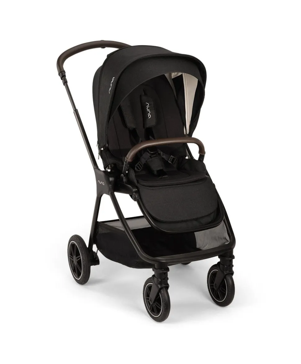 Nuna Triv Next Pushchair 4 Piece Travel Bundle with TODL Next Car Seat & Base - Caviar