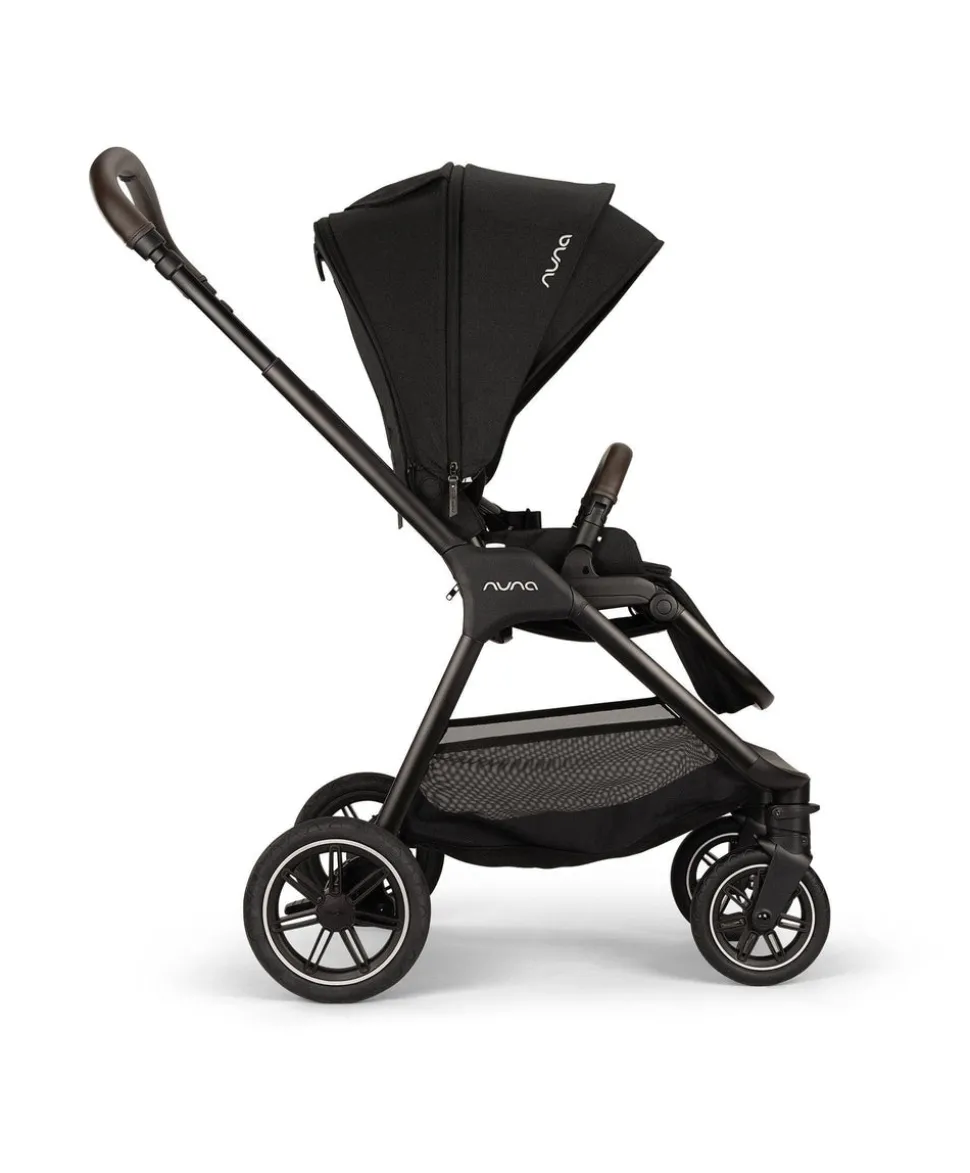 Nuna Triv Next Pushchair 4 Piece Travel Bundle with TODL Next Car Seat & Base - Caviar