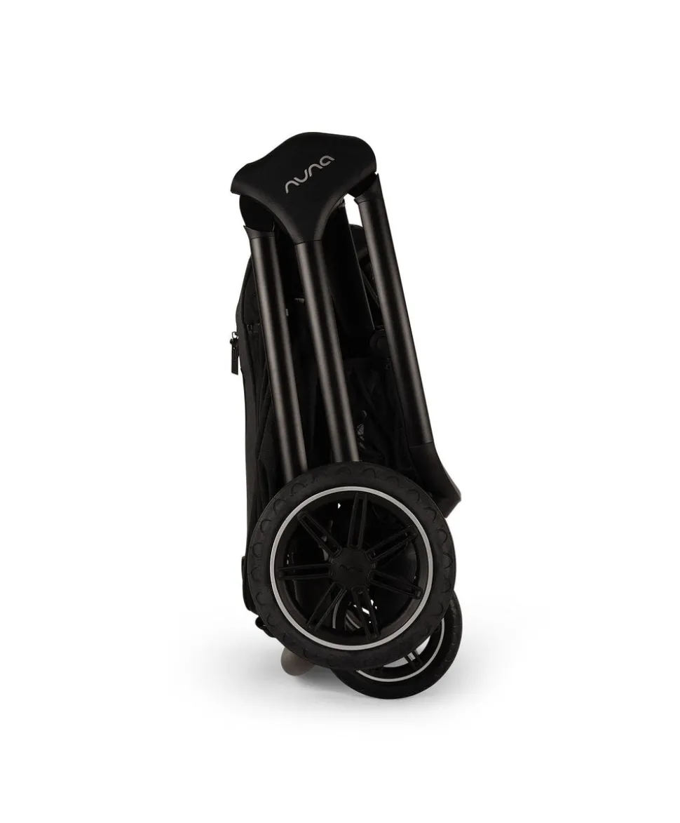 Nuna Triv Next Pushchair 4 Piece Travel Bundle with TODL Next Car Seat & Base - Caviar