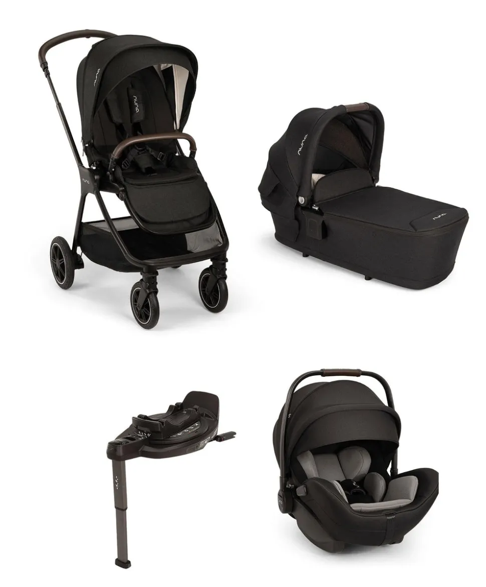 Nuna TRIV NEXT With Arra Flex Car Seat & Base - Caviar