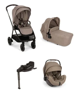 Nuna Triv Pushchair Bundle With Arra Flex Car Seat (4 Pieces) - Cedar