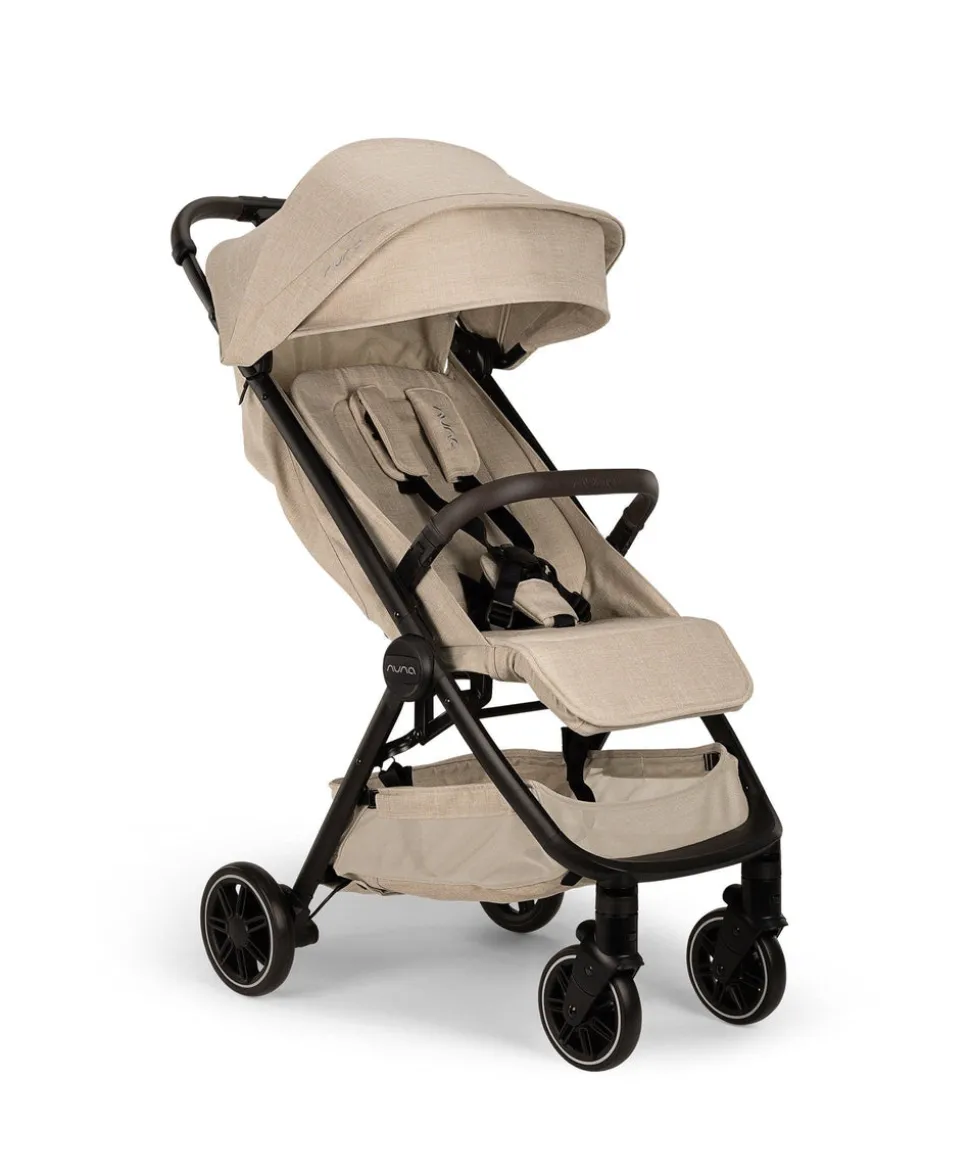 Nuna TRVL Pushchair with Travel Bag & Rain Cover - Biscotti