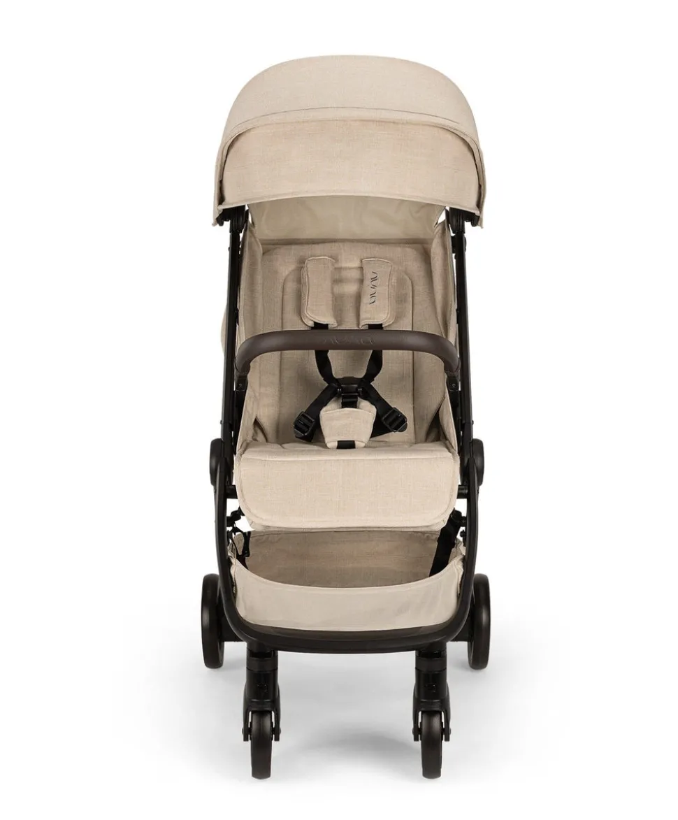 Nuna TRVL Pushchair with Travel Bag & Rain Cover - Biscotti