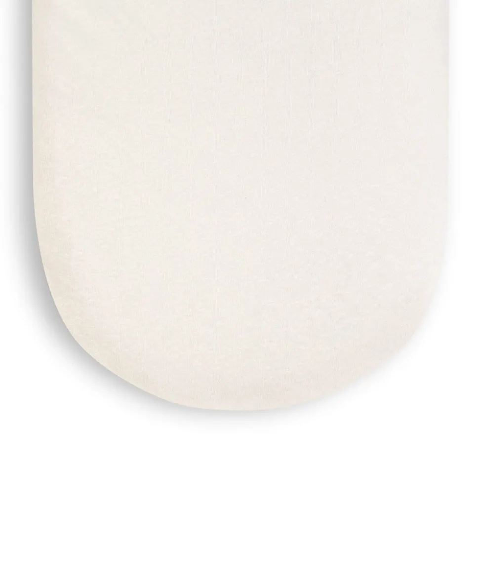 Organic Jersey Moses Basket Fitted Sheet in Linen