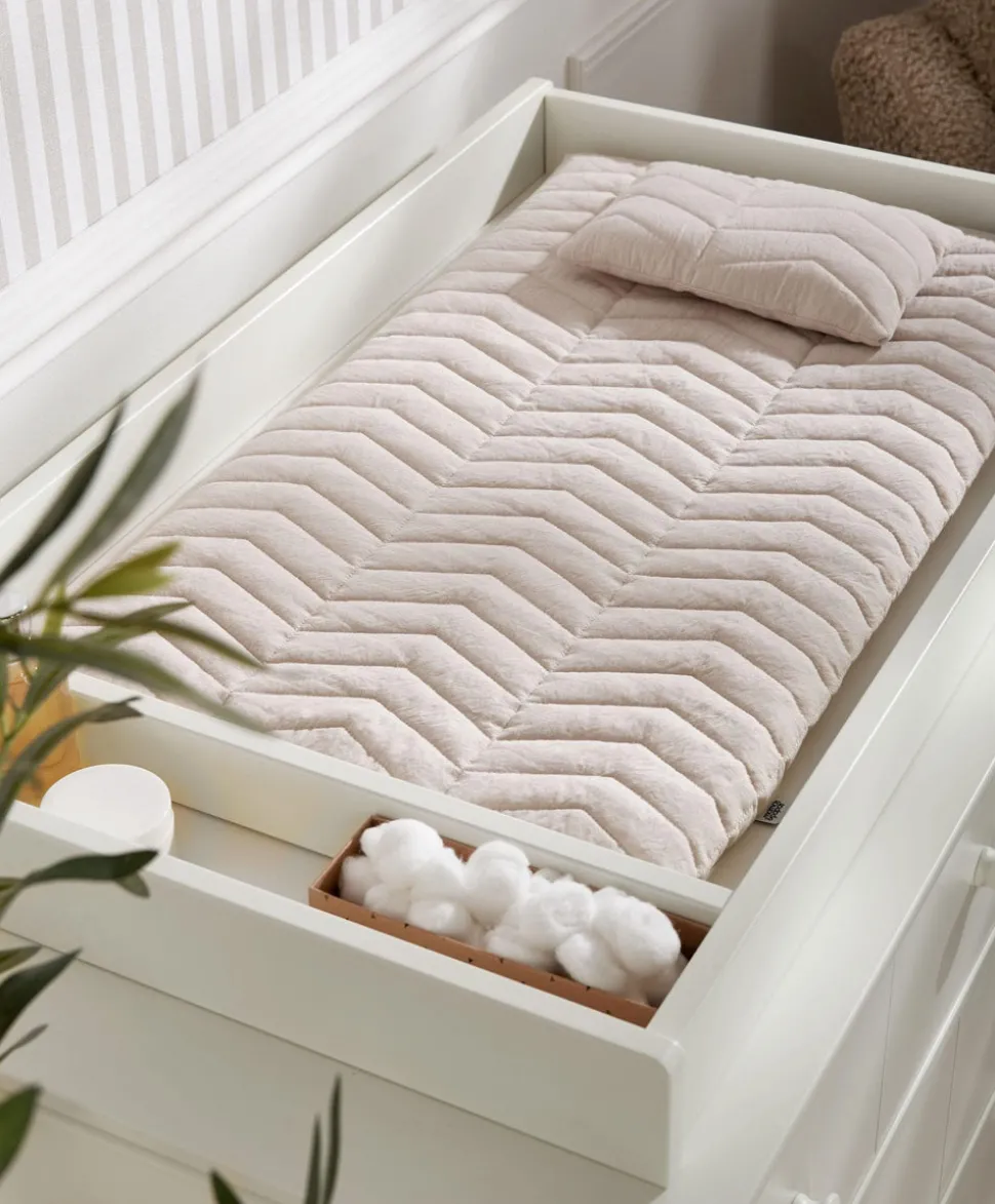 Oxford 3 Drawer Dresser & Baby Changing Unit - White