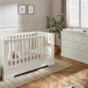 Oxford 2 Piece Cotbed Set with Dresser Changer - White