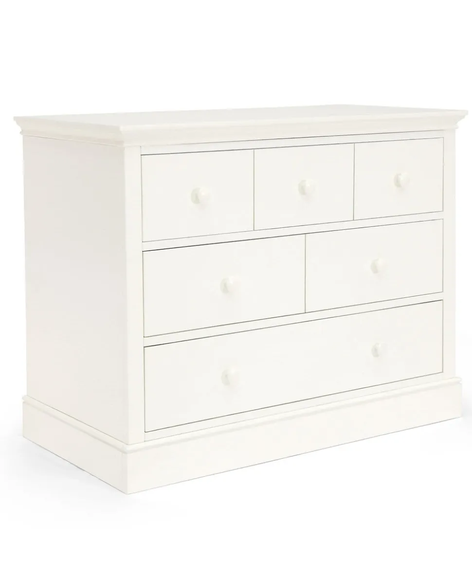 Oxford 2 Piece Cotbed Set with Dresser Changer - White