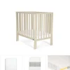 Petite Cot Bundle with Essential Airflow Fibre Mattress (4 Pieces) - Cashmere