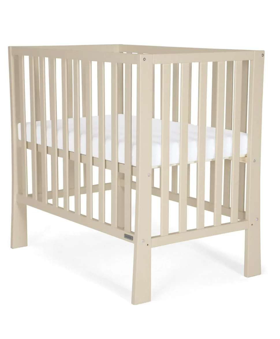 Petite Cot Bundle with Essential Airflow Fibre Mattress (4 Pieces) - Cashmere