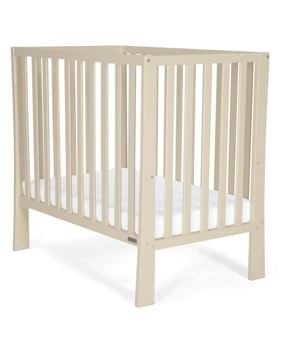 Petite Cot Bundle with Essential Airflow Fibre Mattress (4 Pieces) - Cashmere