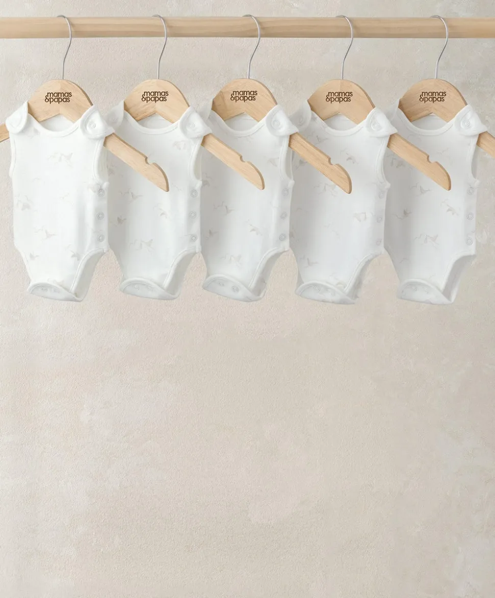Premature Bodysuits (Pack of 5) - Stork Print