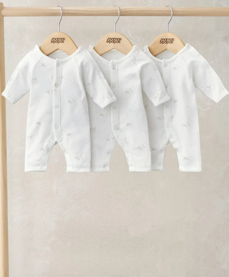 Premature Romper (Pack of 3) - Stork Print