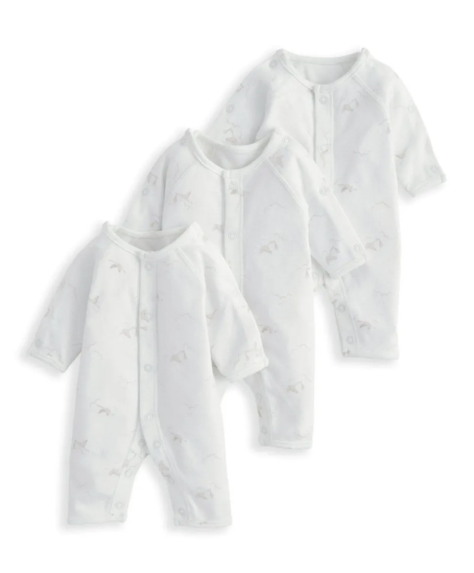 Premature Romper (Pack of 3) - Stork Print