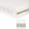 Premium Micro Motion Cotbed Mattress & Fitted Sheets (2 Pack) - White