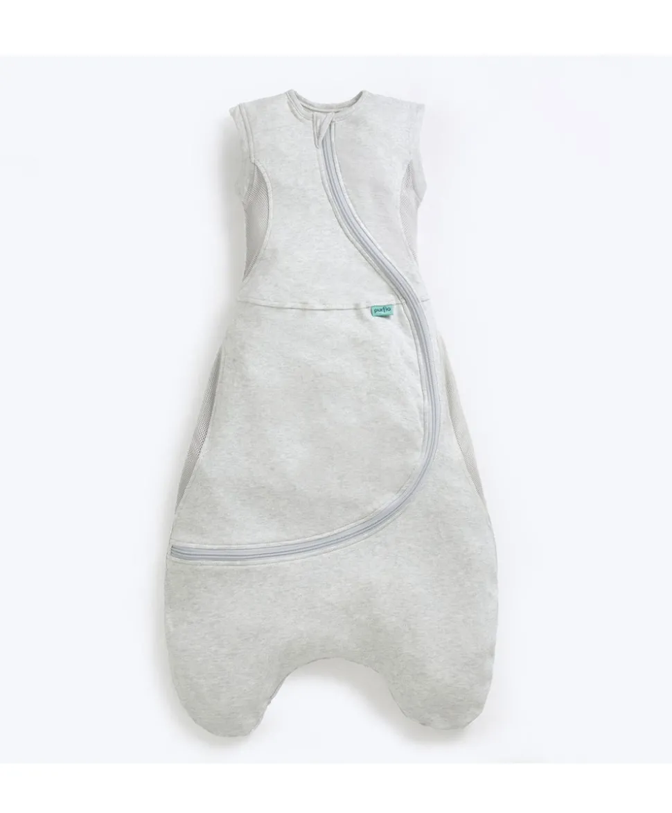 Purflo Cuddle to Sleep Bag 3-12 Months (0.5 Tog) - Minimal Grey