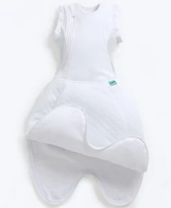 Purflo Swaddle to Sleepbag 0-4 Months (2.5 Tog) - White