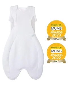 Purflo Swaddle to Sleepbag 0-4 Months (2.5 Tog) - White