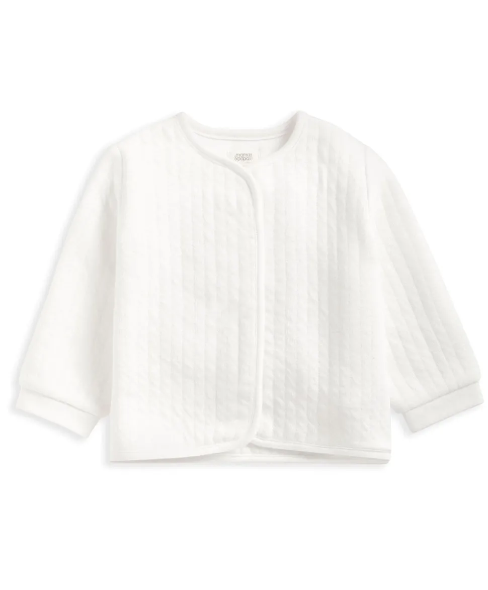 Quilted Jacket, Bodysuit & Leggings - White
