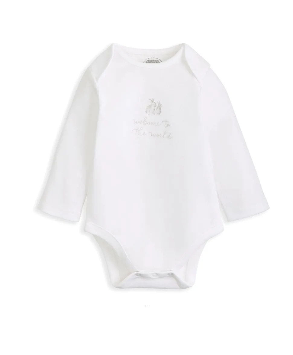 Quilted Jacket, Bodysuit & Bottoms Set (3 Pieces) – Bunny Print
